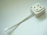 Antique Telephone 4 Prong Plug To Modular Adapter.  Vintage Telephone Cord